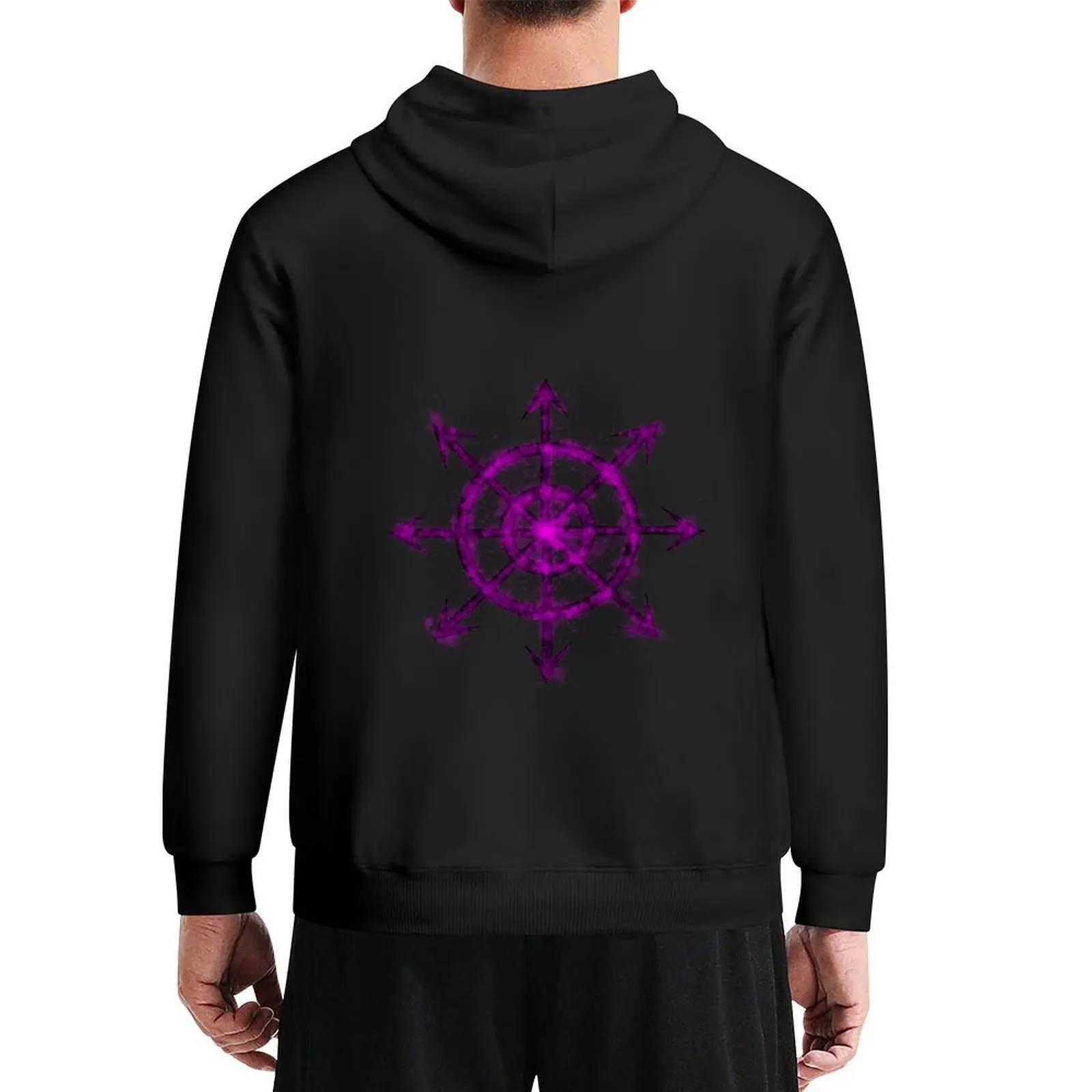 

Chaos star purple splatter Hoodie winter clothes mens clothes men clothing men's clothes new hooded tee