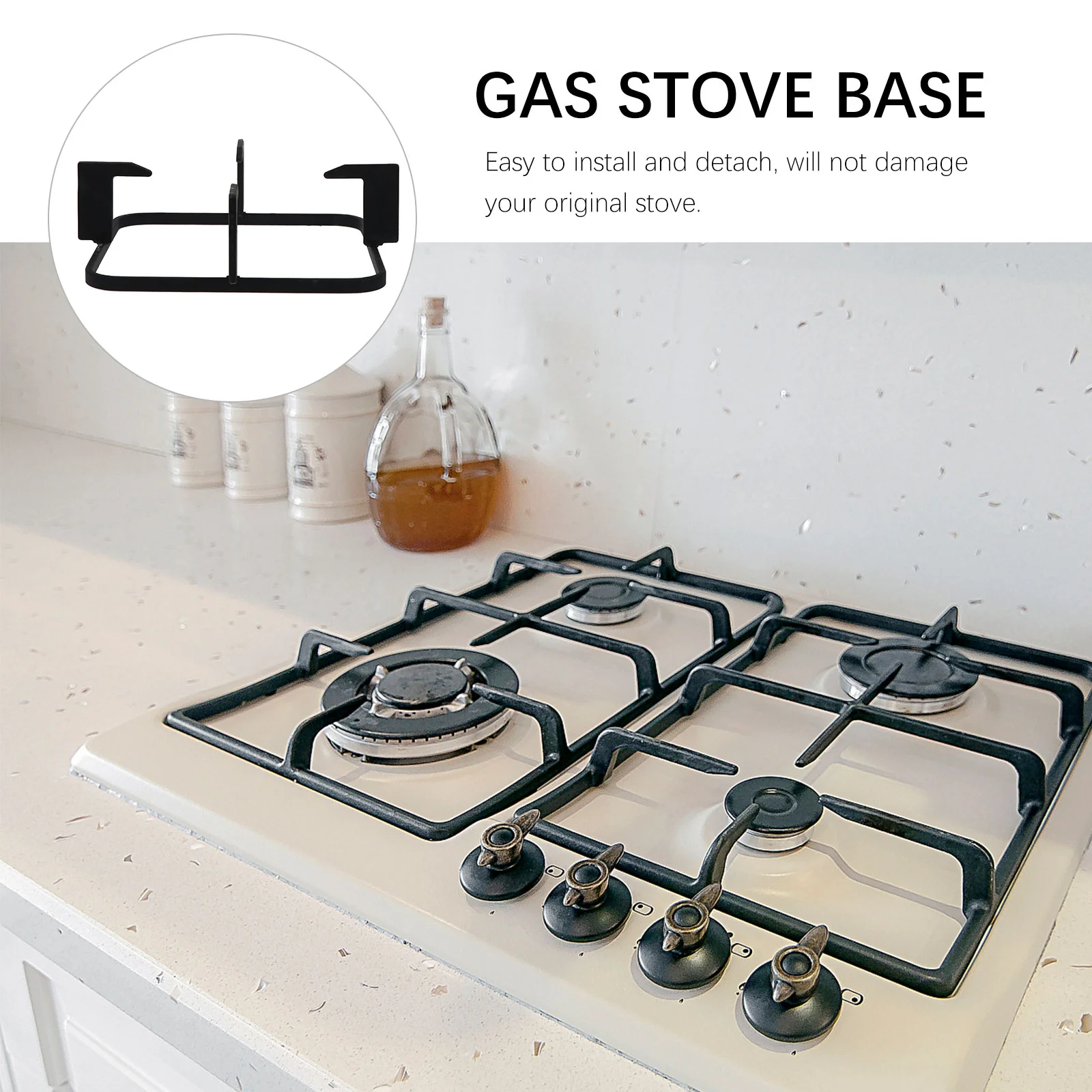 Gas Stove Base Brackets Cookware Ring Kitchen Accessories Pan Holder Stand Racks Metal Work on