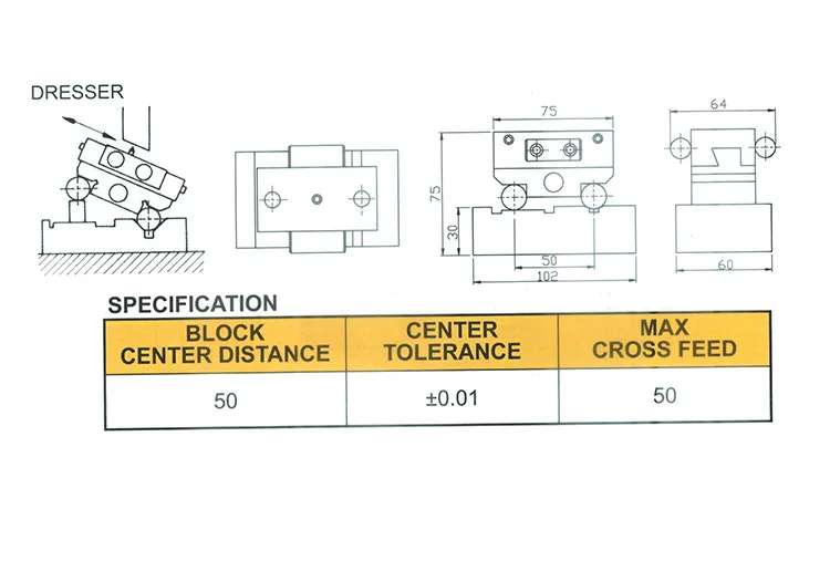 Meule Standard Angle Commode VP-50 Rectifieuse Tilt ration tor Freinage