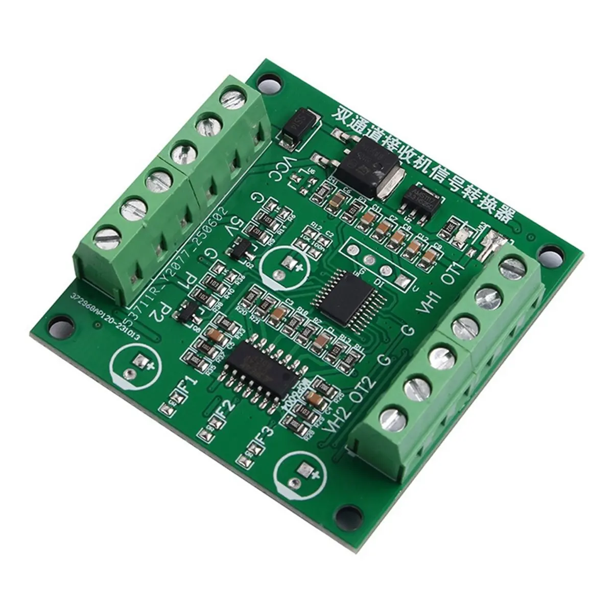 SCLS PWM to Voltage Servo Aeromodelling Dual Channel Receiver Signal Converter Board for Crawler Vehicle Motor Controller