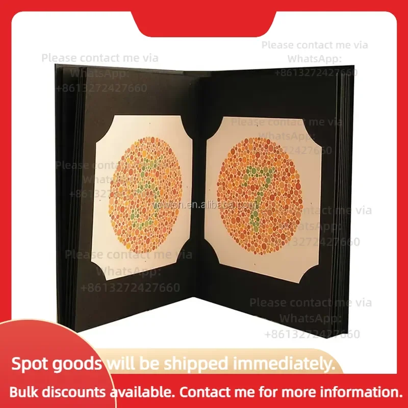 Quality 2026 New Publish Ishihara Book 38 Plates Optometry Color Blindness Color Deficiency Test Book
