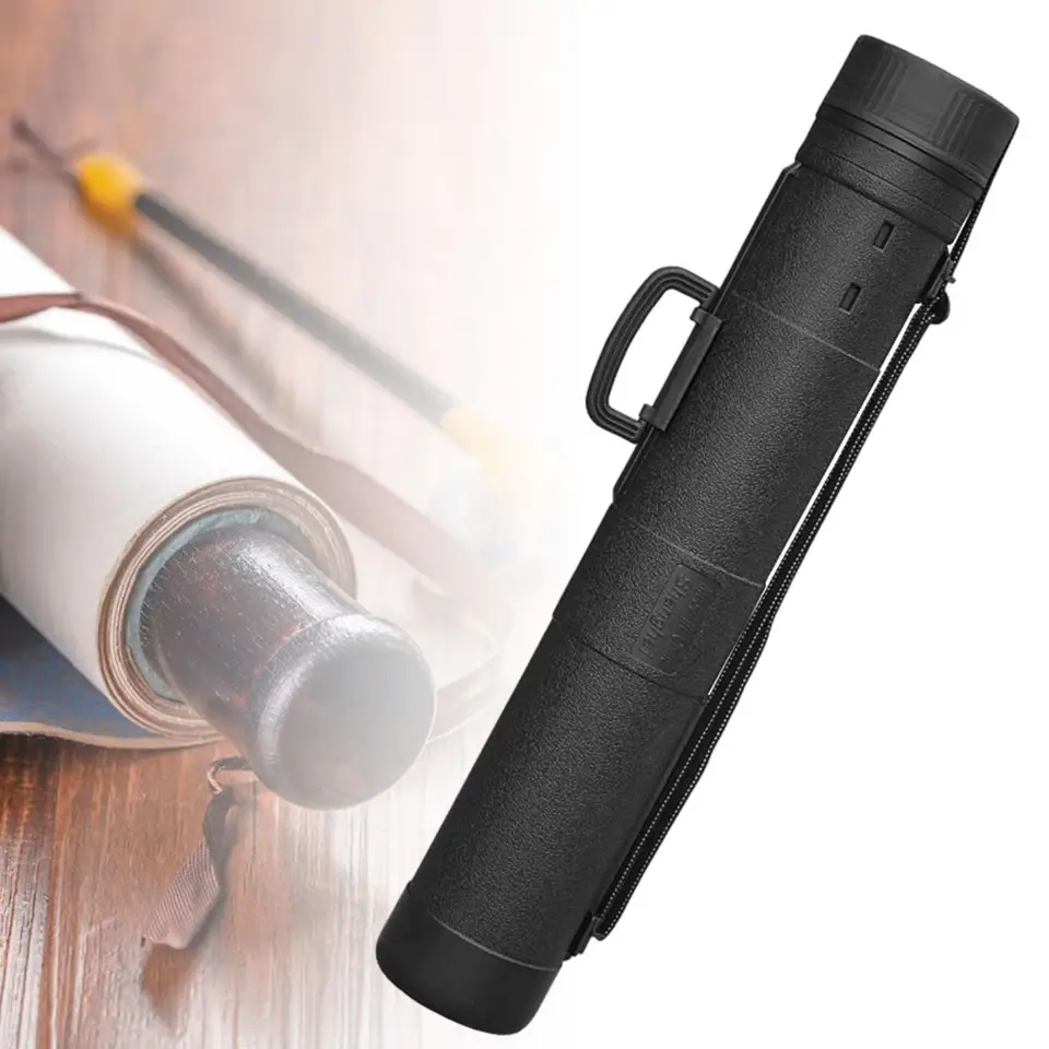 Tube Télescopique Réglable 50-90 Cm Pour Affiches, Dessins & Plans – Avec Sangle De Transport, Imperméable