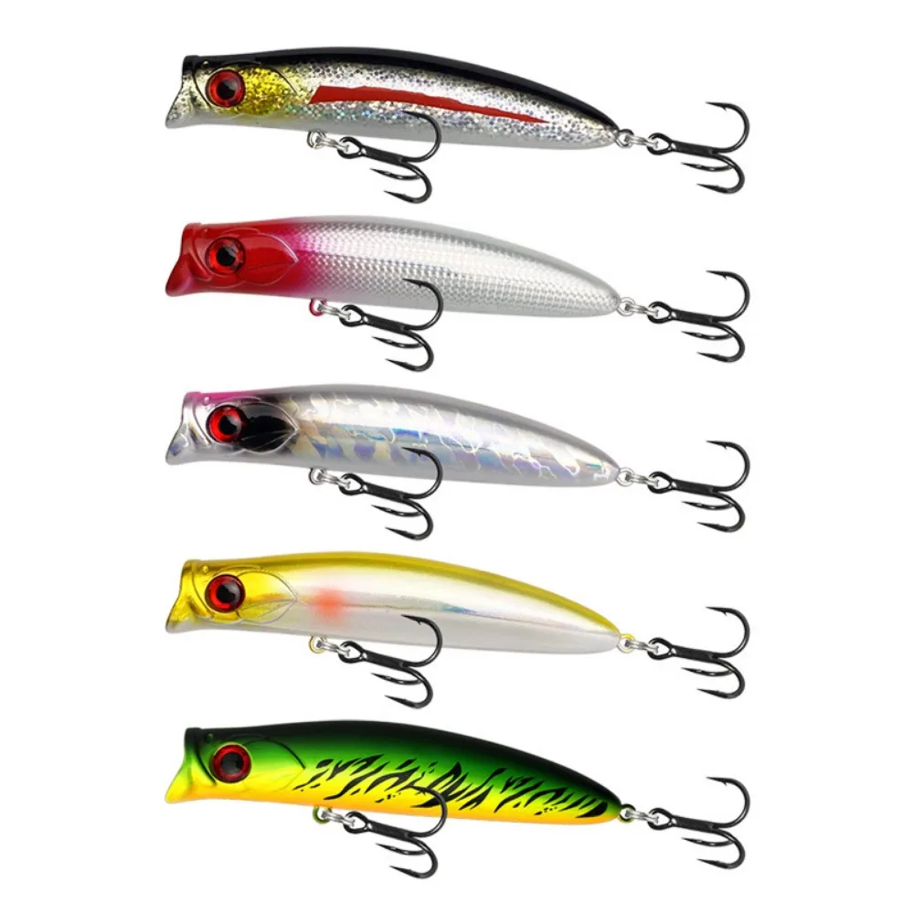 1pcs Fishing Lures Topwater Popper Bait 10cm 12.5g Hard Bait Artificial Wobblers Plastic Fishing Tackle