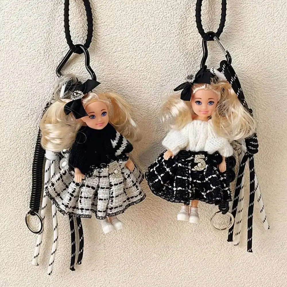2025 Double Ponytail Keychain Ins Sweet Fragrant Dress Doll Cute Bag Accessories