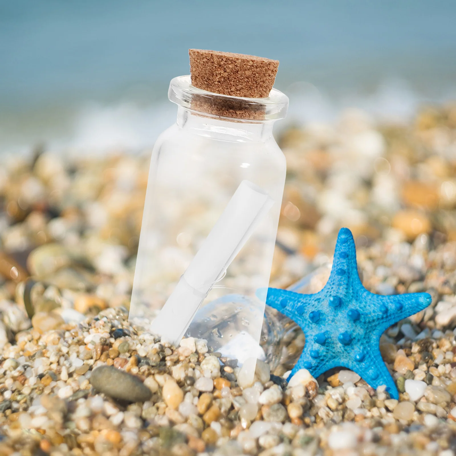 

1 set Glass Bottles Cork Stoppers Clear Mini Wish Bottle 22x30mm 24x22x50mm DIY Craft Eye Screws Twine Storage Accessories