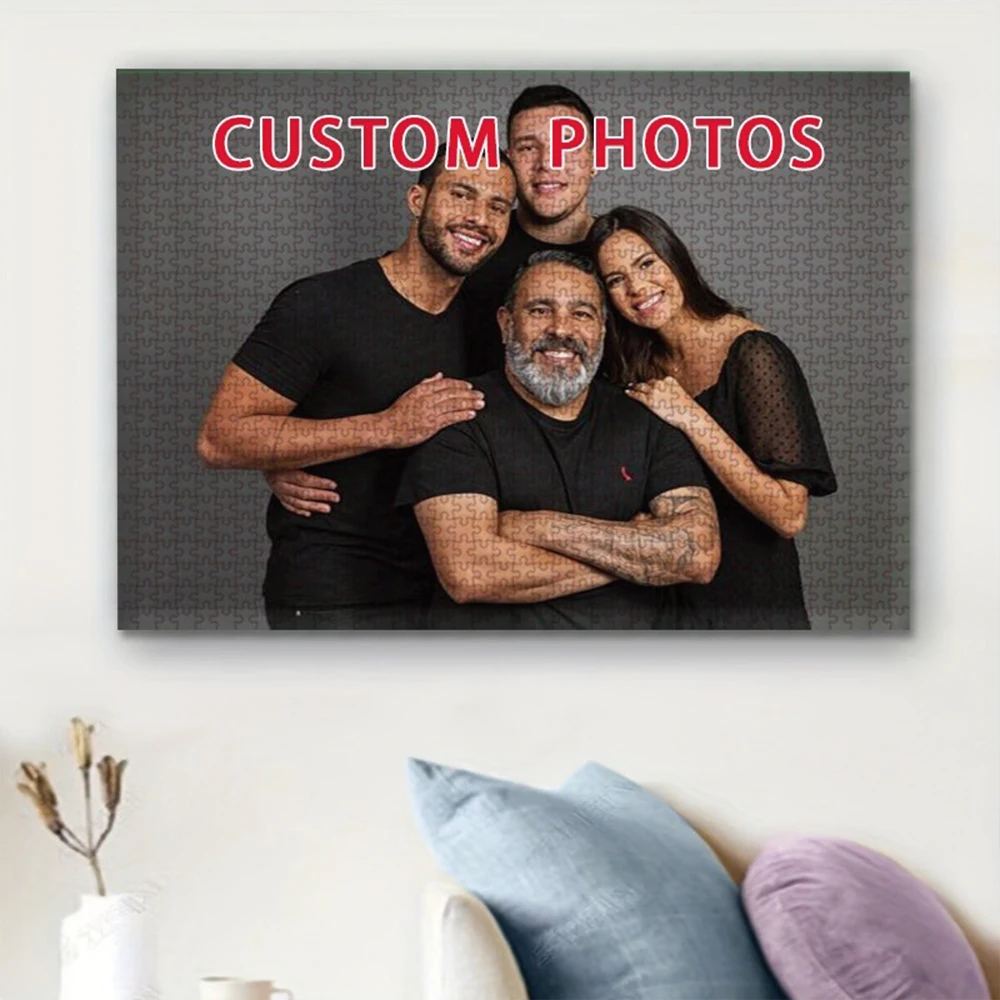 35/300/500/1015pcs Personalized Custom Photo Puzzle Family Photos for Adults Kids Toys Handmade Gifts