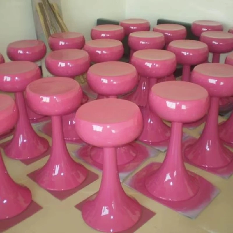 *New Arrivals Creatively Designed Mushroom-Shaped FRP Leisure Stool for Nail Hair Beauty Salons view 6