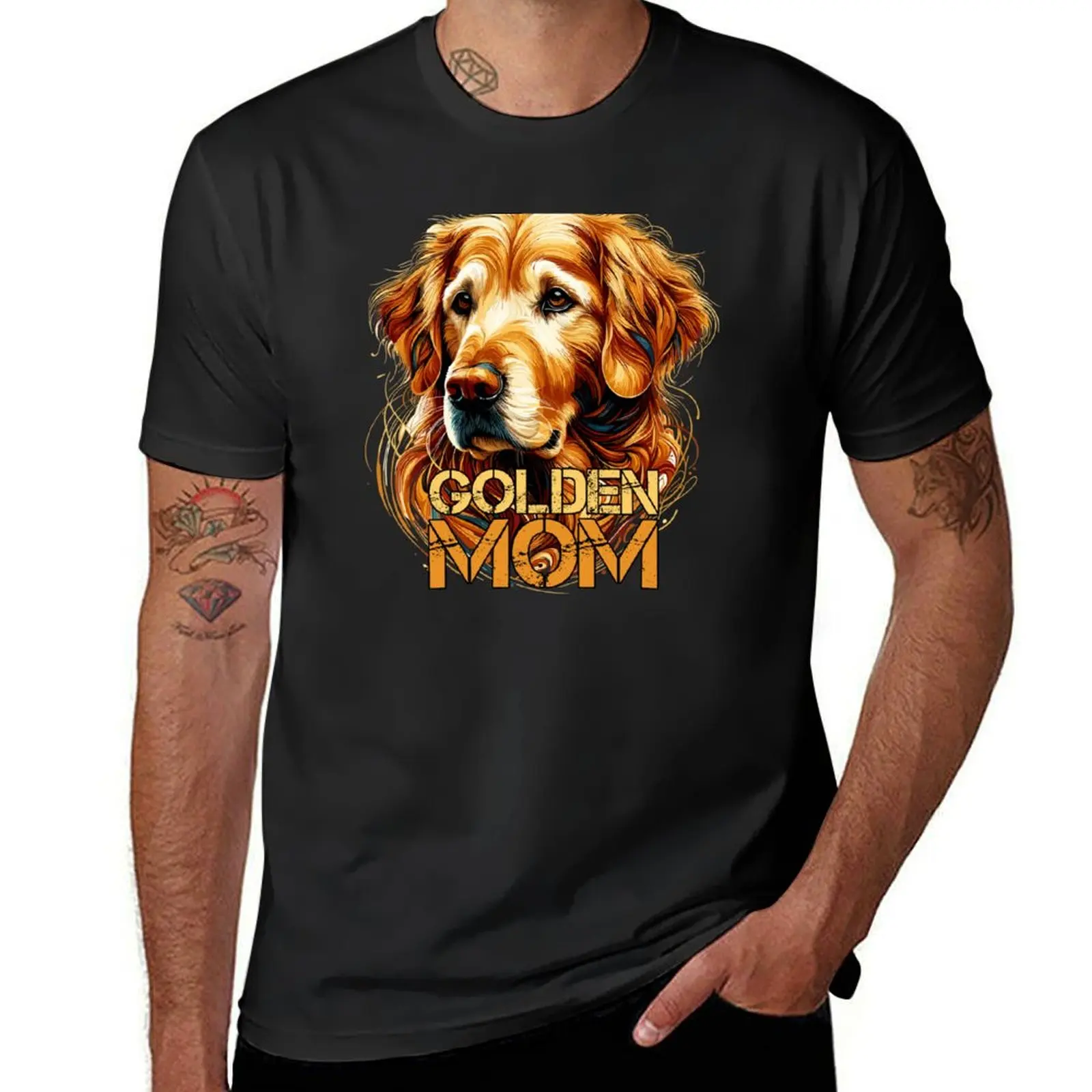 

Golden Retriever Golden Mom Dog Gift T-Shirt shirts graphic tees oversizeds new edition Short sleeve tee t shirts for men cotton