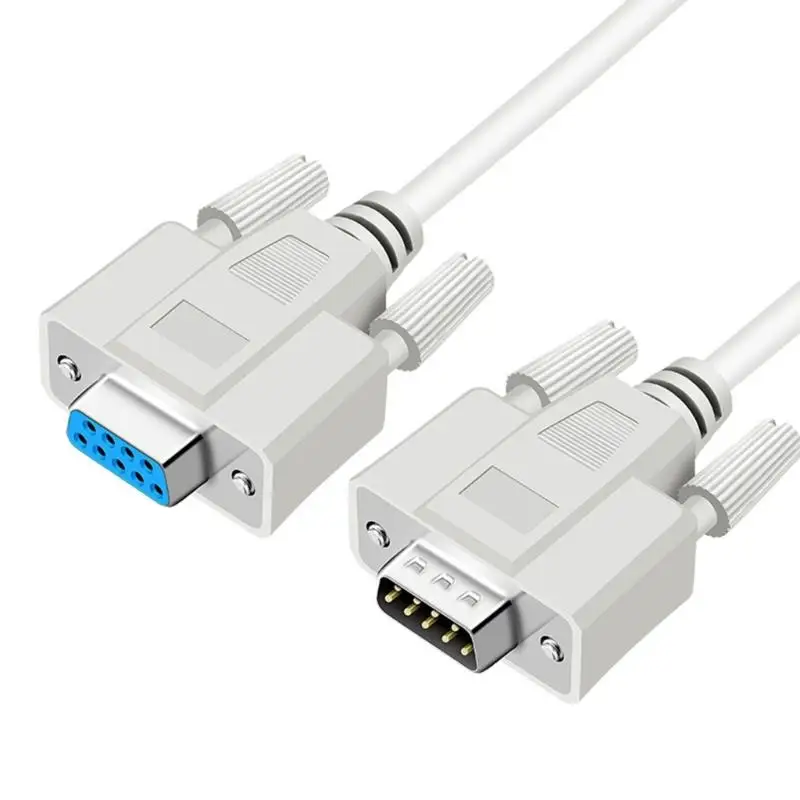 31BA RS232 9 Pin Wiring Form with White Housing and Screw Lock Metal Shell for Communication Port Transfer Line Use
