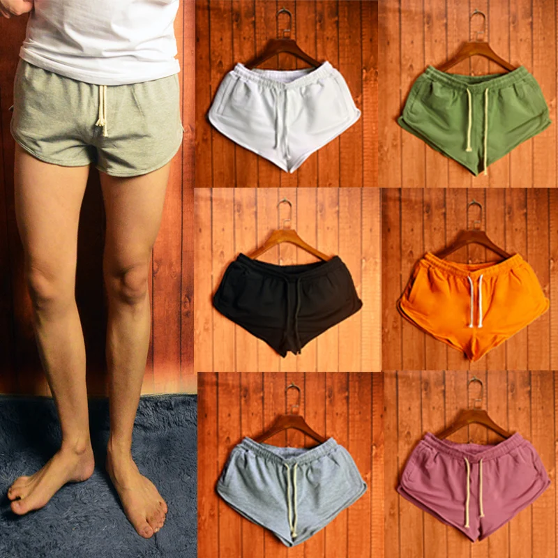 

Men's Pure Cotton Fitn orts Running Marathon Athletic Tra Pants Spor Tee-quarter Length Youthful Summer orts