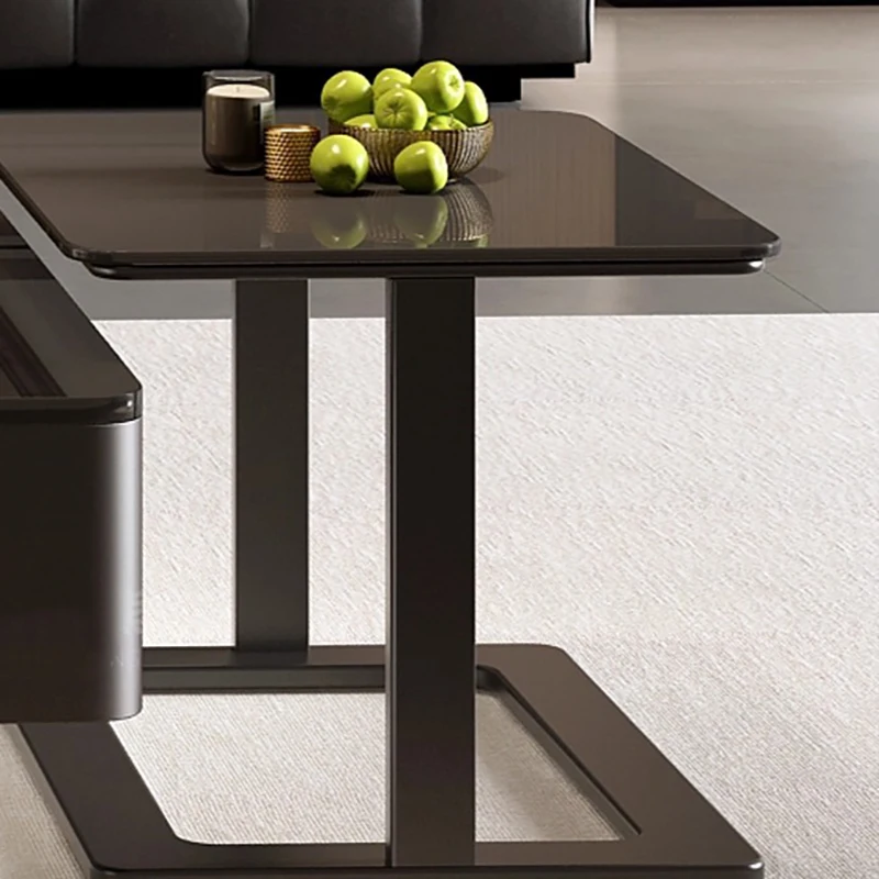 Coffee table, solid wood living room user model, 2026 new high-end rectangular premium TV cabinet