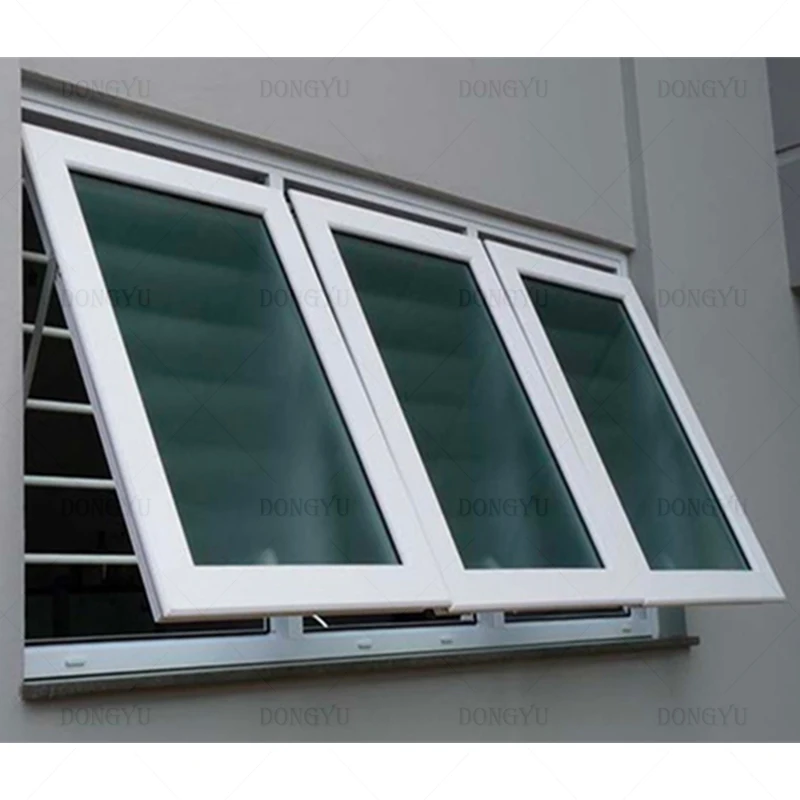 Germany Style Thermal Break Aluminium Windows Top Hung Aluminum Push Out Flip Up Awning Window