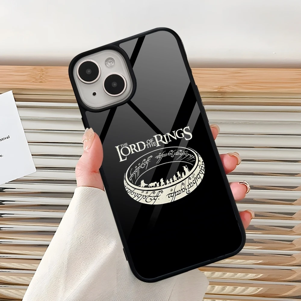 Etui na telefon L-Lord Of The R-Rings do Iphone 16 Pro 15 Pro Max 14 12 11 13 Mini 8 7 Plus X Xs XR PC+TPU Design Cover