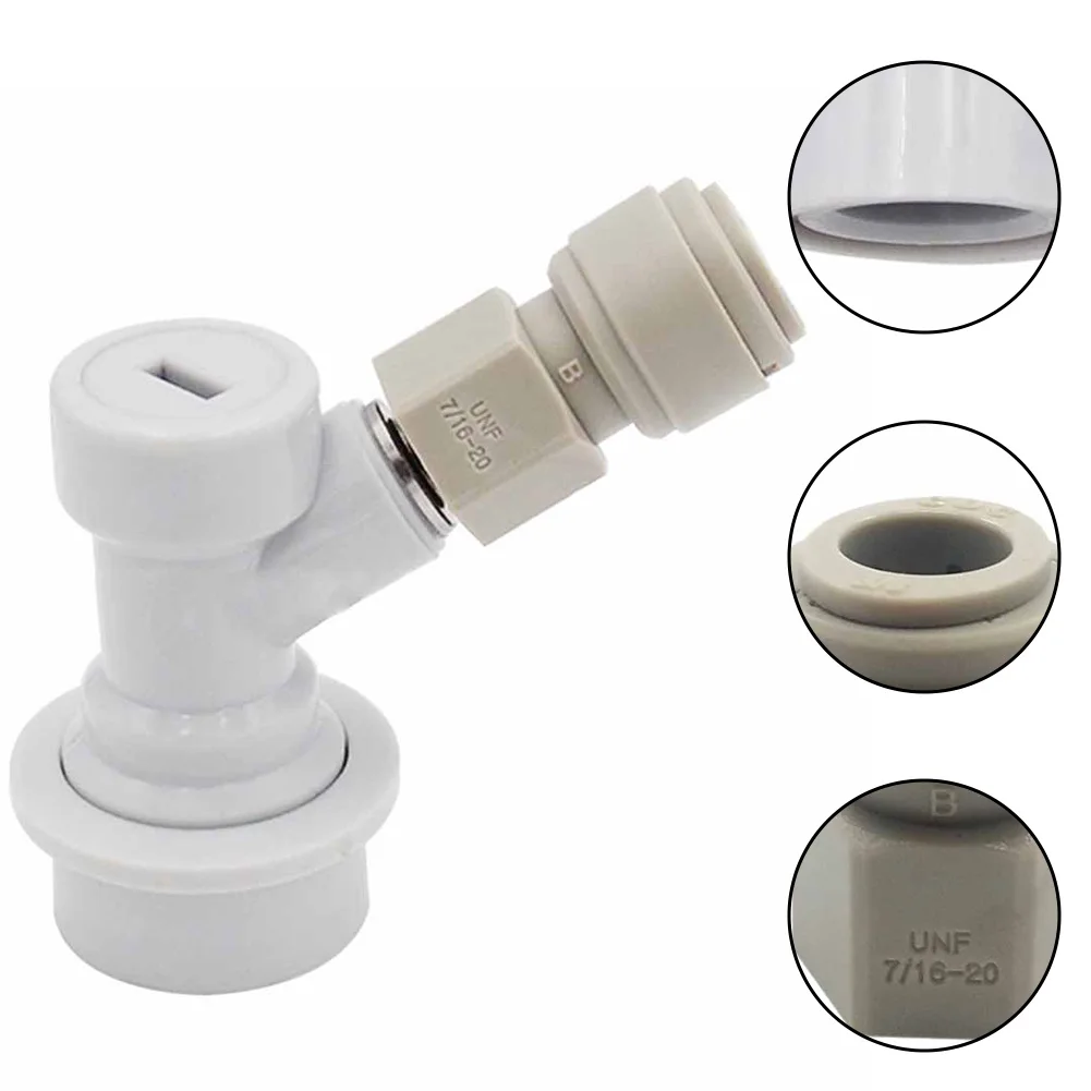 5/16 Inch Pressed Carbonation Cap With Ball Lock Disconnect  Push-in Connector Beer Keg Ball Lock Disconnect Kit Dispenser