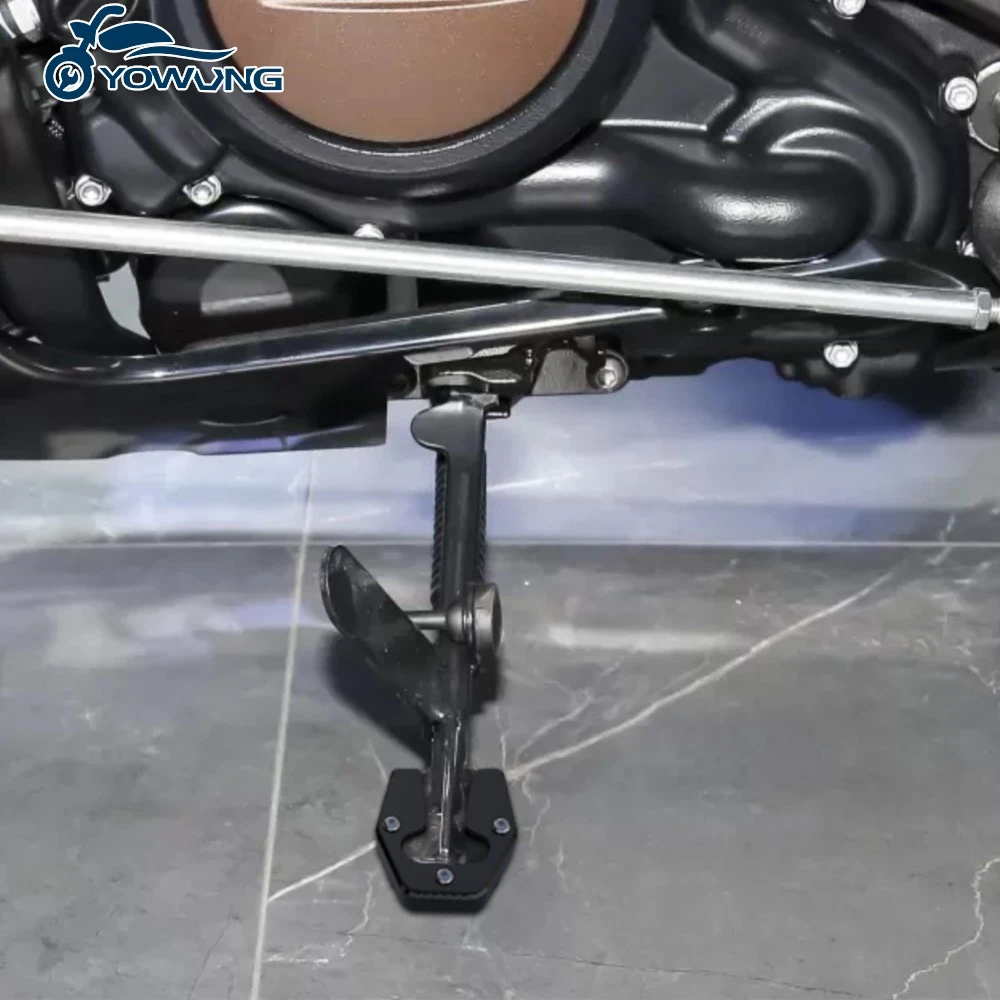 

For Sportster S RH1250 1250S 2021 2022 2023 2024 Motorcycle Side Stand Pad Plate Kickstand Enlarger Support