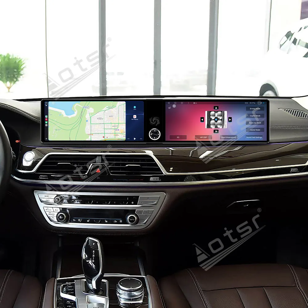 Elite Dual 12.3 Inch HD Touch Android 13 Car Radio DSP Wireless CarPlay GPS Accessories For BMW 7 Series G11 G12 2015-2017 EV0
