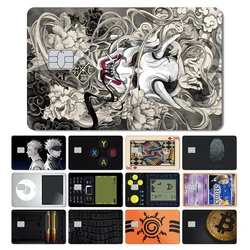 Stylish Cellphone Anime Dragon Ball Jujutsu Kaisen Poker Super Mario Leather Matte PVC Skin Sticker Film for Credit Debit Card