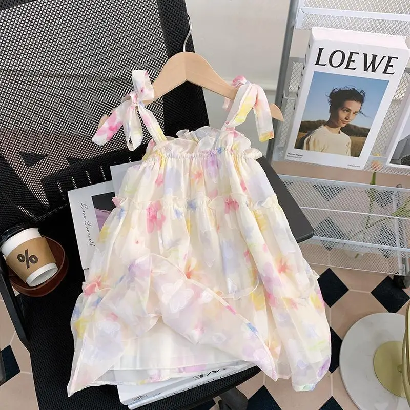 Dress for Girls Baby Casual Dresses Vestidos Wedding Dress Girl Princess Party Evening Dresses Girls Sling Summer Girls Clothes