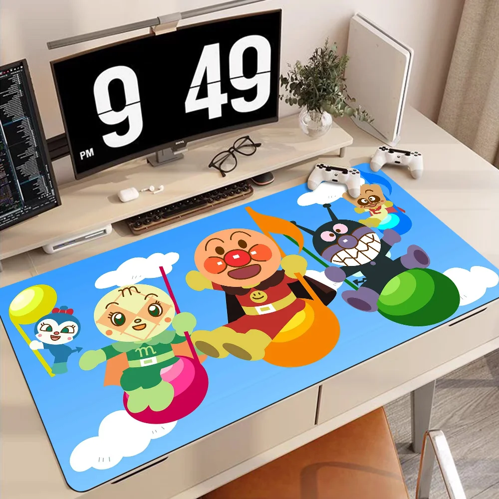 Imagem -05 - Crianças-anpanman Non-slip Mousepad Lockedge pc Gaming Mouse Pad Gamer Desk Mats Teclado Tapete de Mause