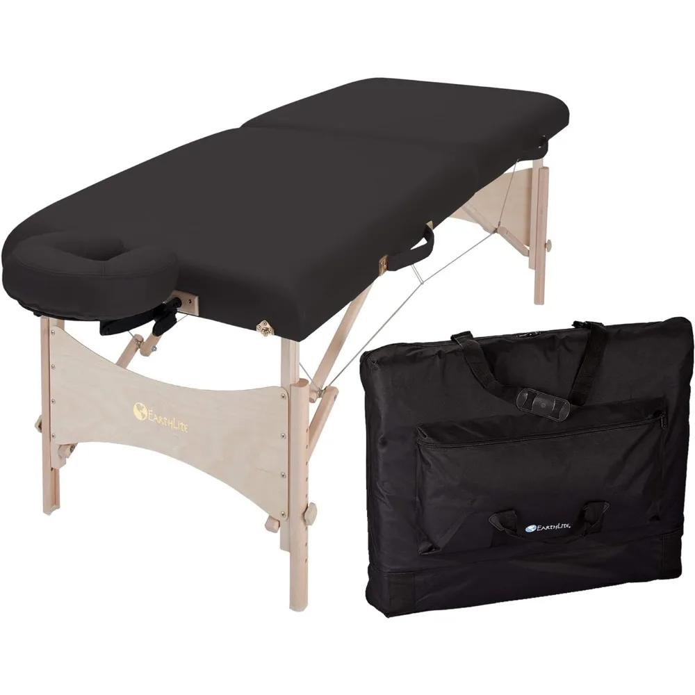 EARTHLITE Portable Massage Table HARMONY DX – Foldable Physiotherapy/Treatment/Stretching Table, Eco-Friendly Design