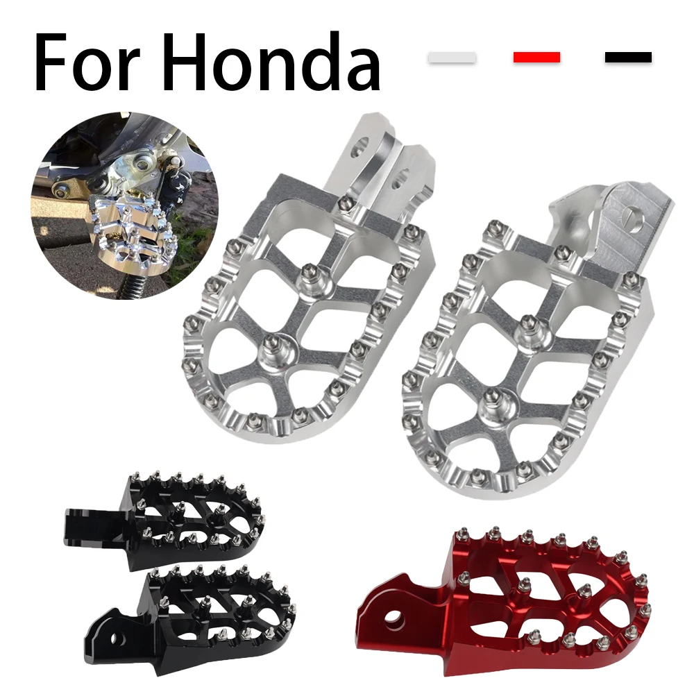 Motorcycle CNC Aluminum Foot Pegs Rests Pedals Footrest For HONDA CRF250F CRF125F CRF125 CRF250 F CRF 250F 125F CRF 125 250 F