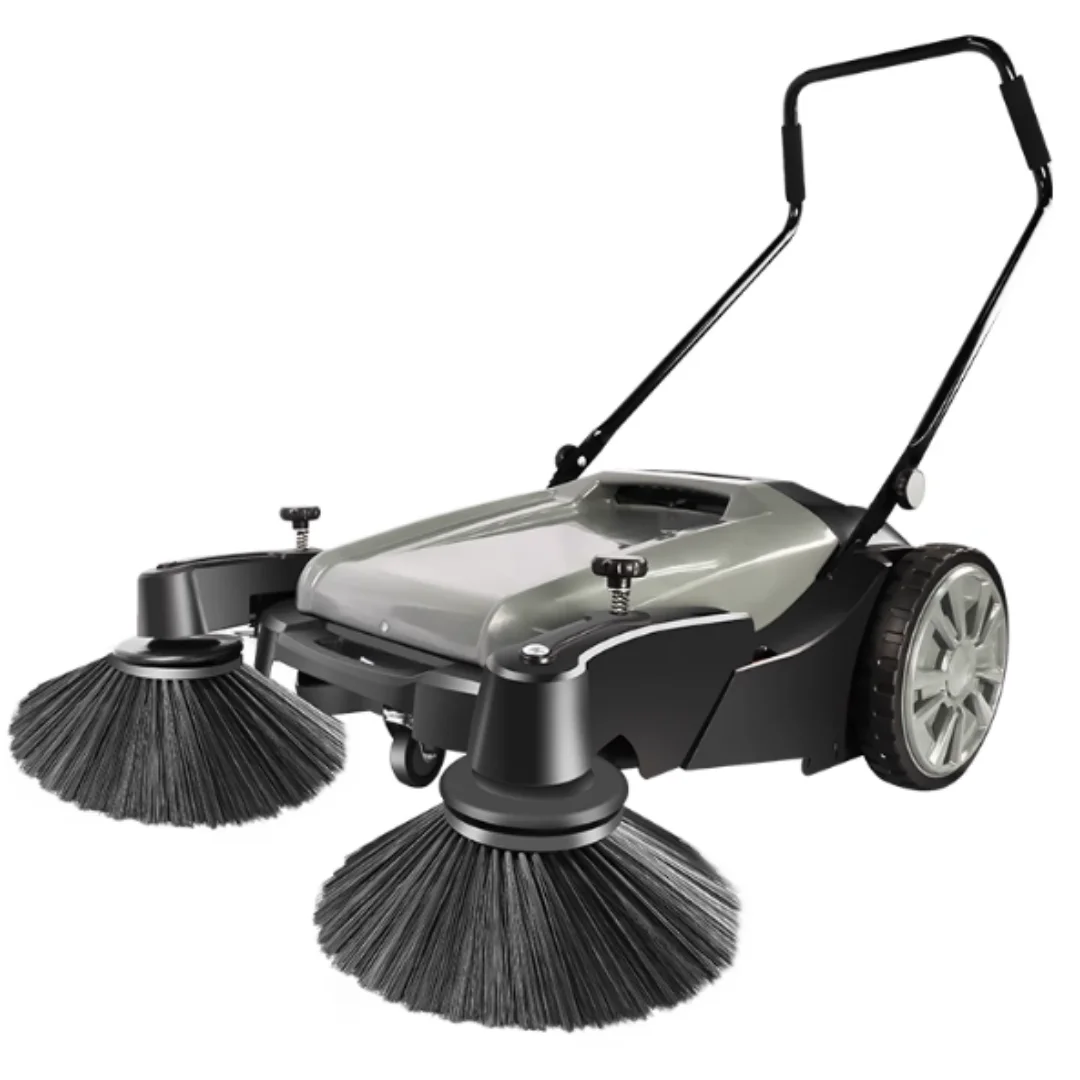 

Industrial manual push factory workshop, commercial breeding farm, road, warehouse dust, unpowered cleaning vehicle