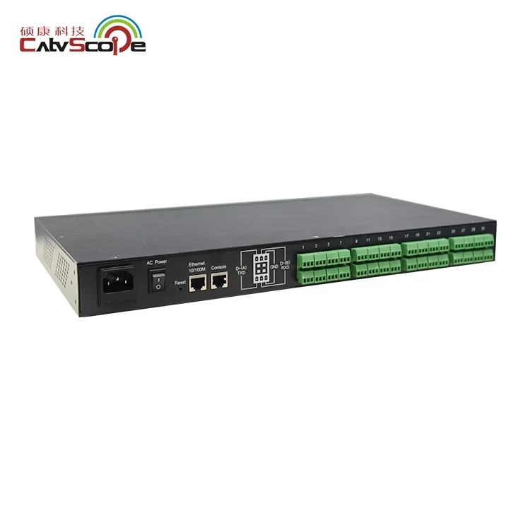 IOT Gateway 32 Ways 32-channel Modular Serial Device Networking Server support RS232/RS422/RS485 to IP CONV632M SERIES