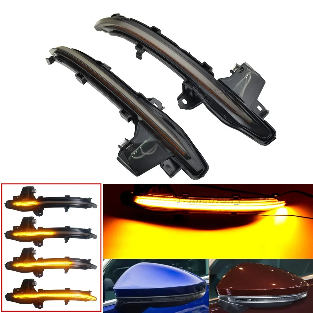 

2Pieces LED Dynamic Turn Signal Blinker Side Mirror Indicator Light For Audi A6 C8 4A A7 4K A8 D5 4N 2018 2019 2020