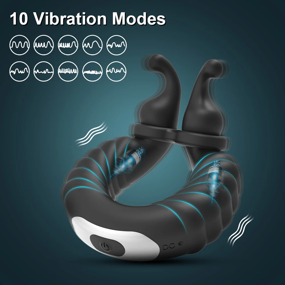 Vibrating Penis Ring Cock Ring with 10 Vibration Modes  Adult Sex Toy for Men G Spot Clitoral Vibrator for Couple Adult Sex Toys