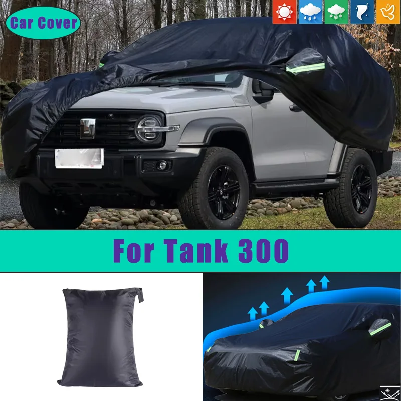 

For Tank 300 Car Full Outer Cover Outdoor Waterproof Dustproof Sun Rain Snow Protection Exterior Car Accessories