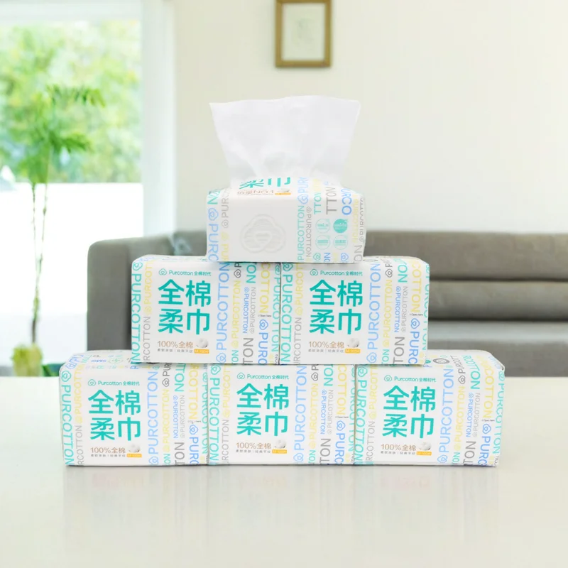 

Одноразовые полотенца для лица Purcotton из чистого хлопка, мягкие, размер M, для женщин, для дома и путешествий, для очищения кожи