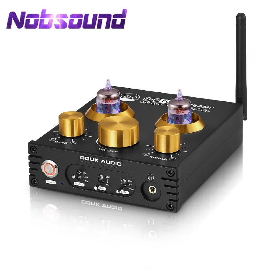 Nobsound HiFi Bluetooth Tube Preamp with DAC