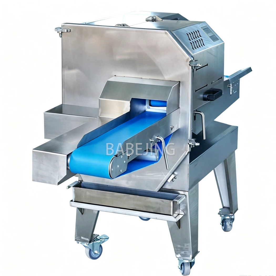 Roast Meat Slicer, Industrial Cooked Meat Cutting Machine for Catering Service Deli Workshop