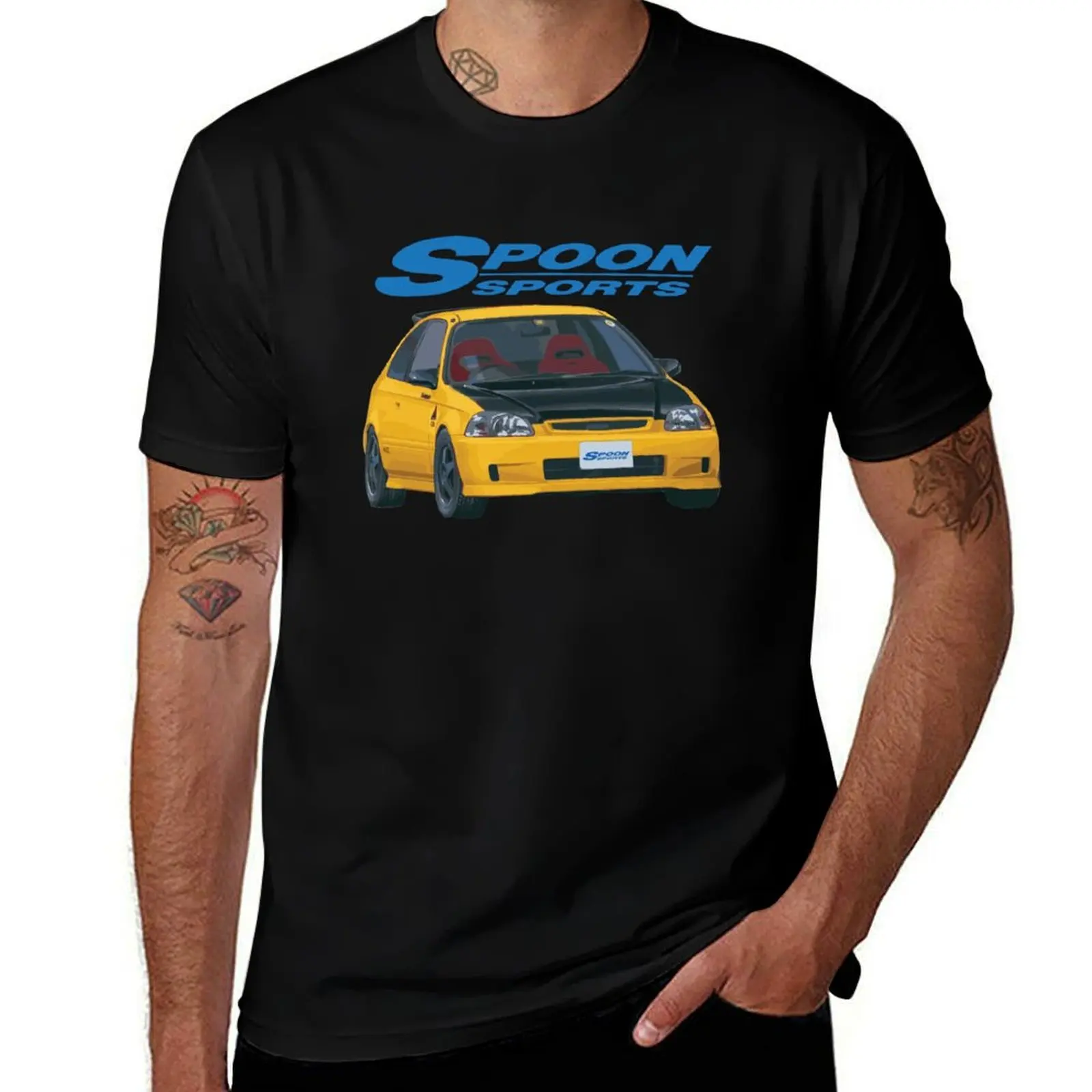 Classic JDM Spoon EK Hatch T-Shirt designer shirts custom t shirt mens t shirts casual stylish