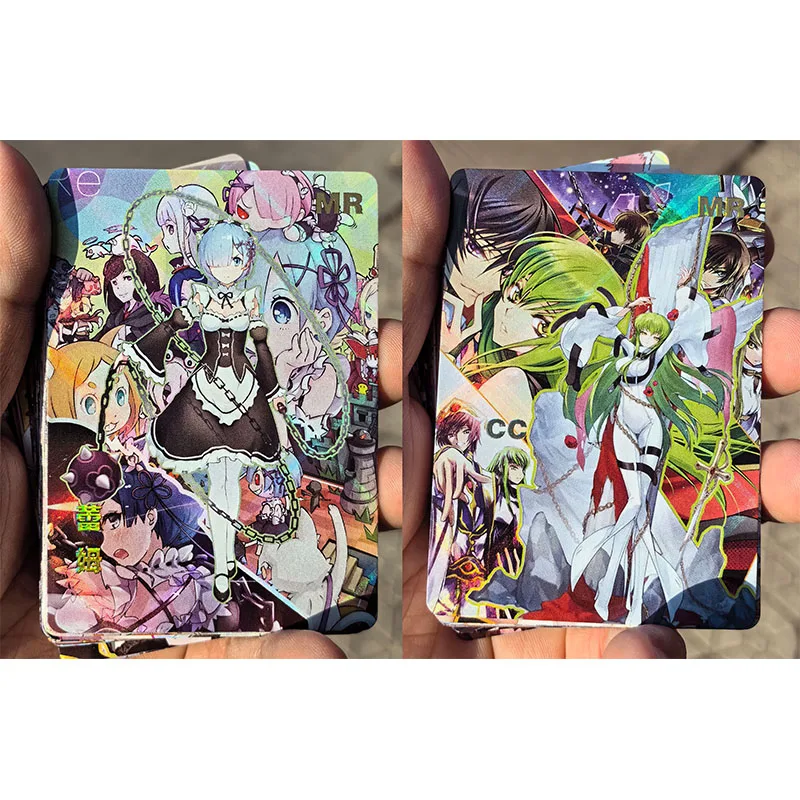 40PC/Set Anime Goddess Story DIY ACG Boys Play Toys Collectible Cards Christmas Birthday Present One Piece Naruto Rem Miku Mary