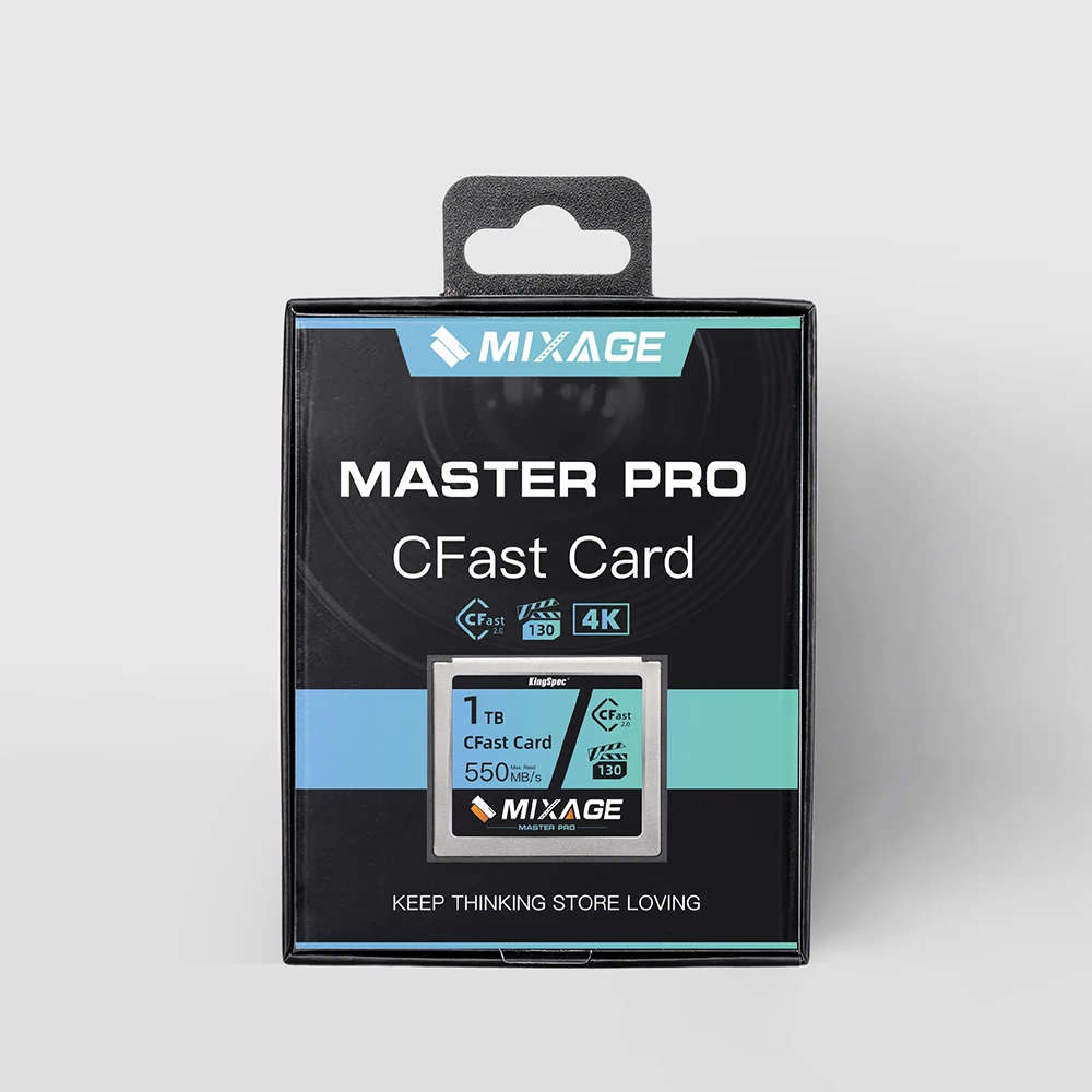 KingSpec-Carte mémoire rapide C CFast 2.0, 512 Go, 256 Go, 1 To, 525 MBumental, carte Flash, carte mémoire pour caméra vidéo Full HD 3D 4K