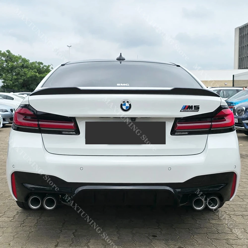 

For BMW 5 Series G30 F90 M5 PRO Style Rear Trunk Spoiler Aplitter Wing Tail Lip ABS 520i 525i 530i 540i 530e xDrive 2017-2023