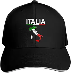 Italia Italy Italian Flag Casquette Adjustable Protection Hat Sandwich Cap Baseball Cap Fashion Hats for Women Men