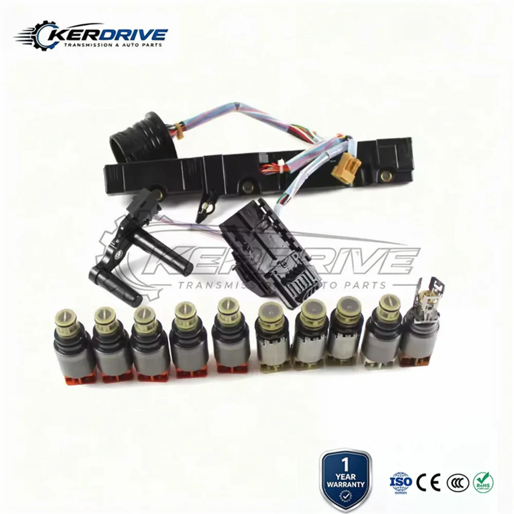 9HP48 Z9HP48 9-Speed Transmission Valve Solenoid Kit with Harness for Land Rover Caravan Cherokee Renegade MDX CRV Doblo