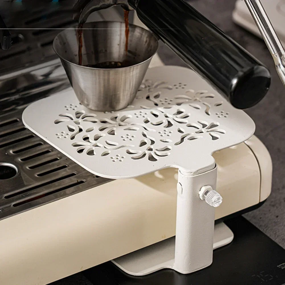 Coffee Weighing Rack Adjustable Stainless Steel Stand Barista Tool For Espresso Machine Suitable For Coffee Shop Home Bar