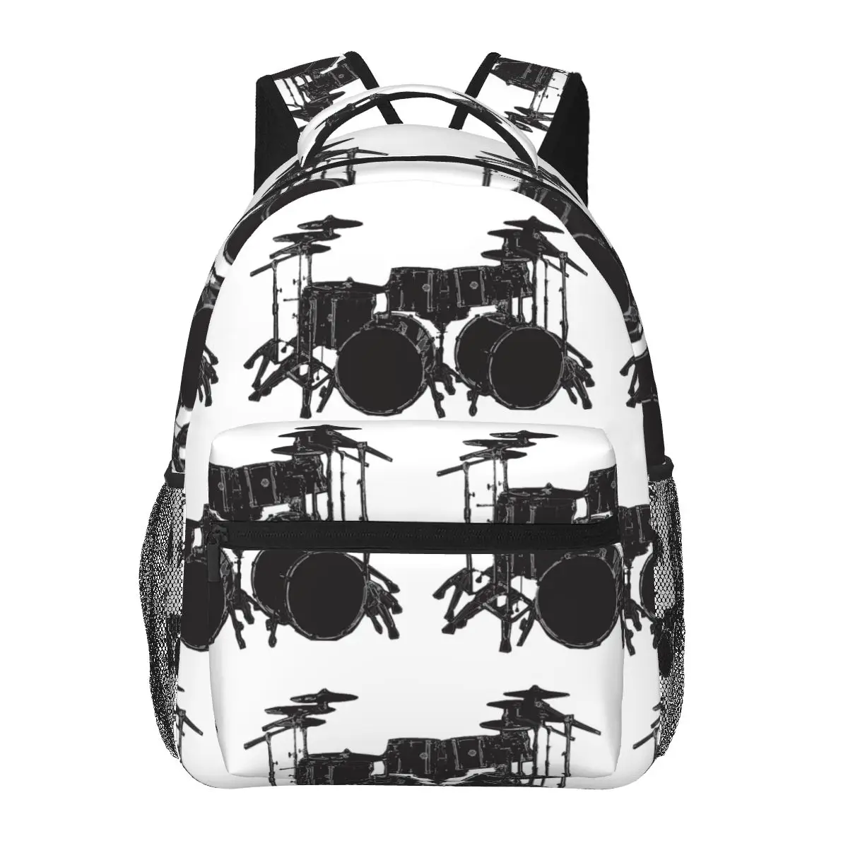 

Drum Kit 1 Backpacks Boys Girls Bookbag Students School Bags Cartoon Kids Rucksack Shoulder Bag Large Capacity