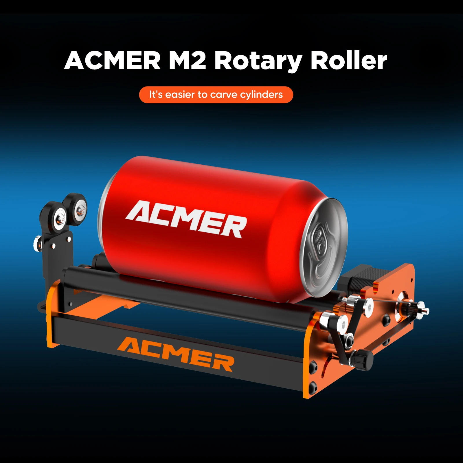 ACMER M2 Laser Rotary Roller Laser Engraver Y-axis Rotary Roller For Laser Cutting Machines Engraving Cylindrical Objects Cans