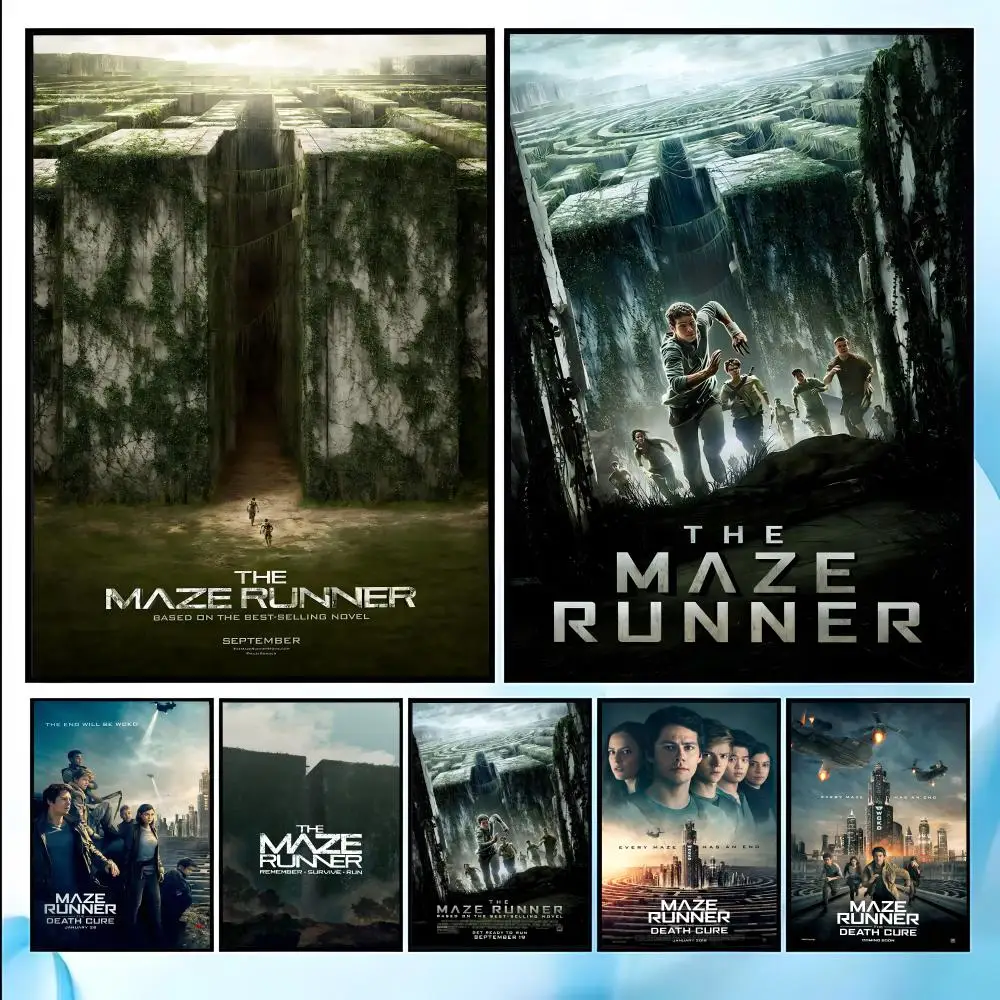 Movie The Maze Runner Series Poster HD Art Sticky Wall Waterproof Home Living Room Bedroom Bar Aesthetic Decoration