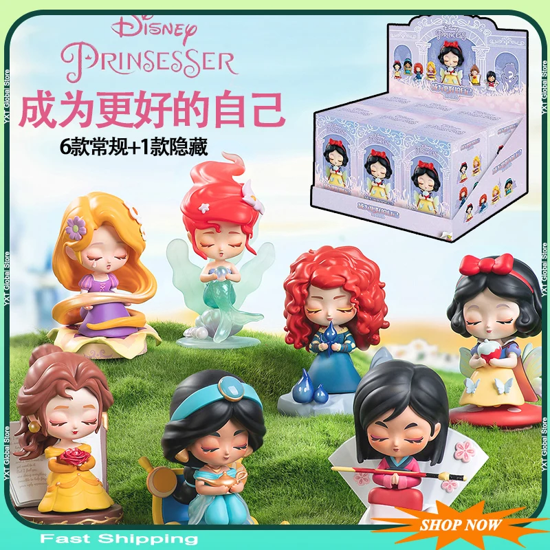 

Оригинальная принцесса Become A Better Self Series слепая коробка Белоснежка Белла Мерида экшн-кукла Kawaii украшение для рабочего стола Рождественский подарок