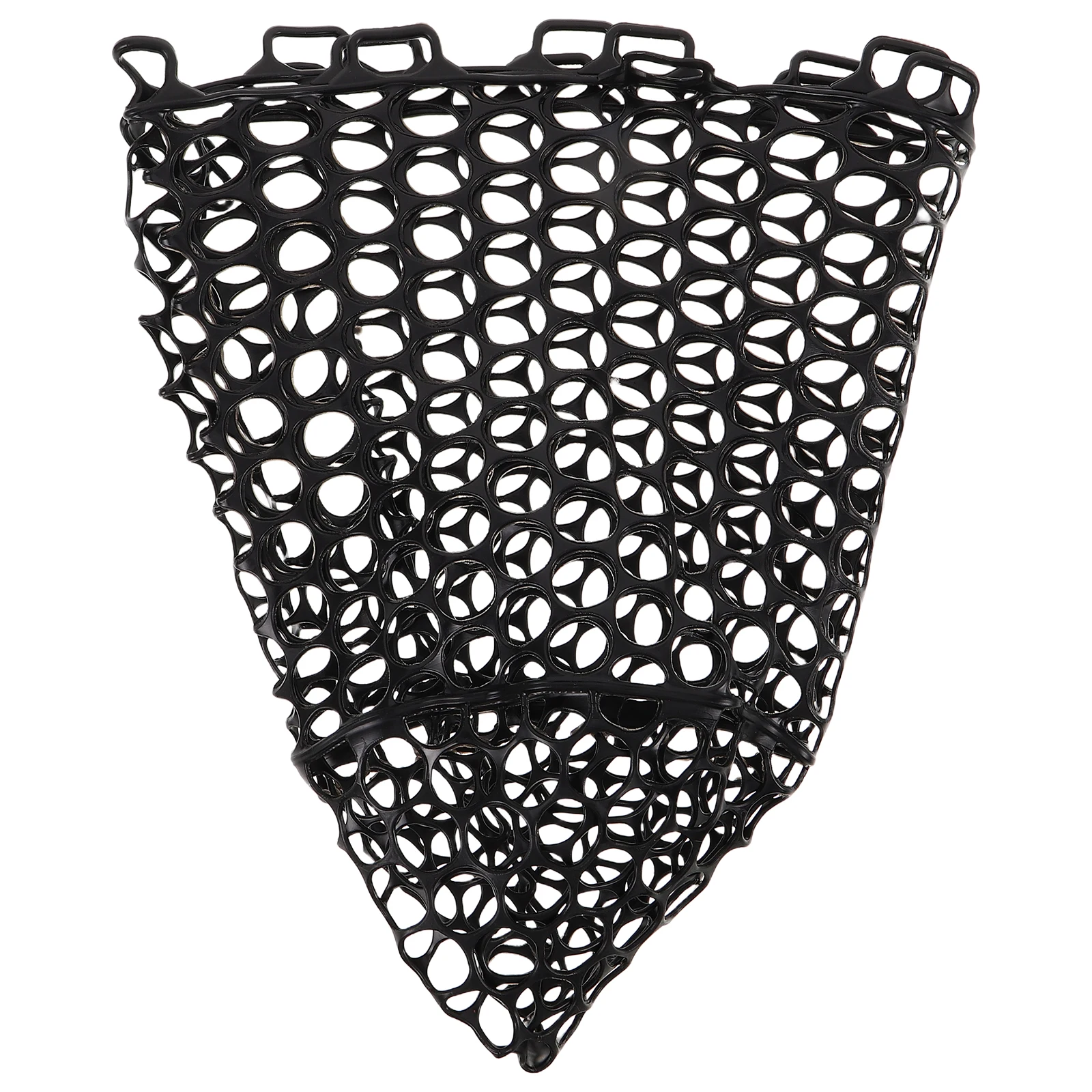Replacement Fishing Net Silicone Mesh Bag Foldable Compact for Travel Fishing Gear Efficient Drainage Smooth Surface Maintenance