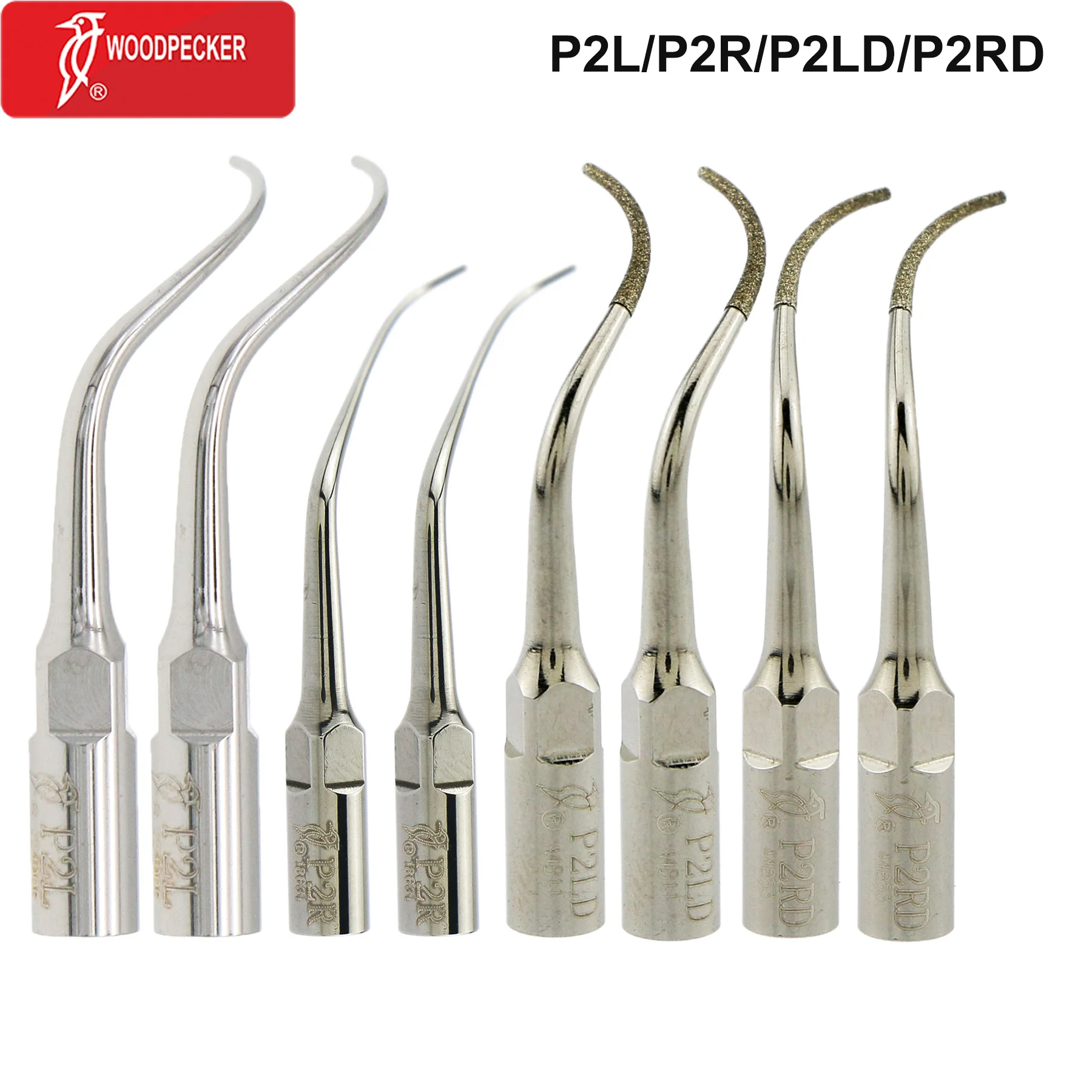 

P2L/P2R/P2LD/P2RD Scaling Tip Dentist Ultrasonic Piezo Scaler Tips For EMS/Woodpecker