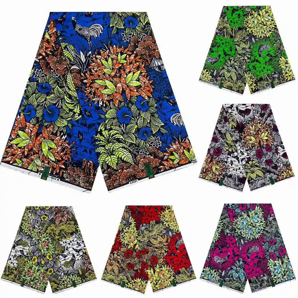 

Veritable Super Guaranteed Real Wax Print Fabric Real Dutch Hollandais Original Pagne Africa Dress 100% Cotton Wrapper Loincloth