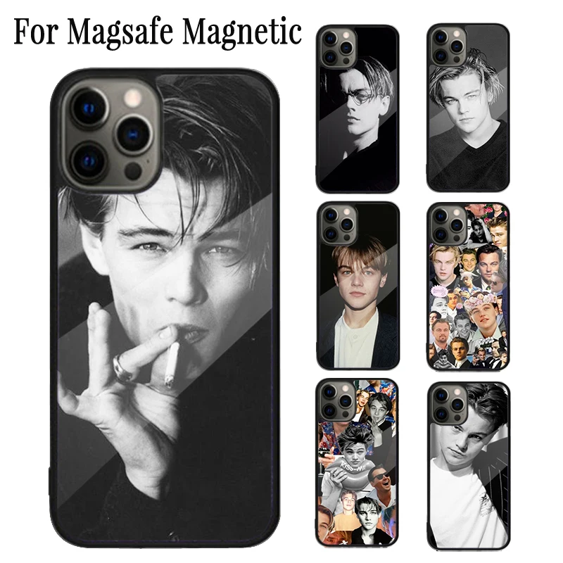 Leonardo DiCaprio young Super Star Magnetic Phone Case For iPhone 16 15 14 Plus 13 12 11 Pro Max Magsafe Wireless Charging Cover