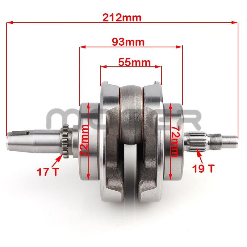 Crankshaft Rod Assembly For Loncin CB250 250cc Water Cooled Engine XTR250 Motorcycle Dirt Bike Pit Bike ATV Buggy Parts