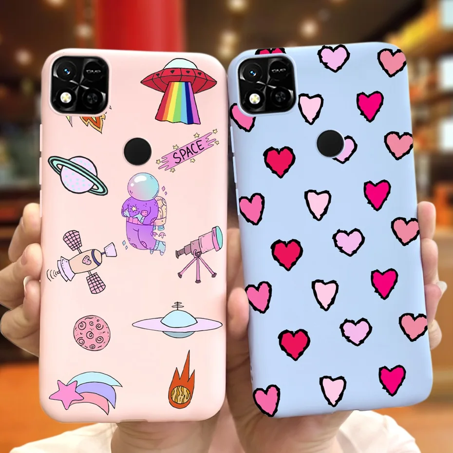 For Xiaomi Redmi 10A Case Cute Cartoon Macaroon Sillicone Soft Funda For Redmi10A Redmi10 A Cover Bumper Redmi 10A Coque 2022